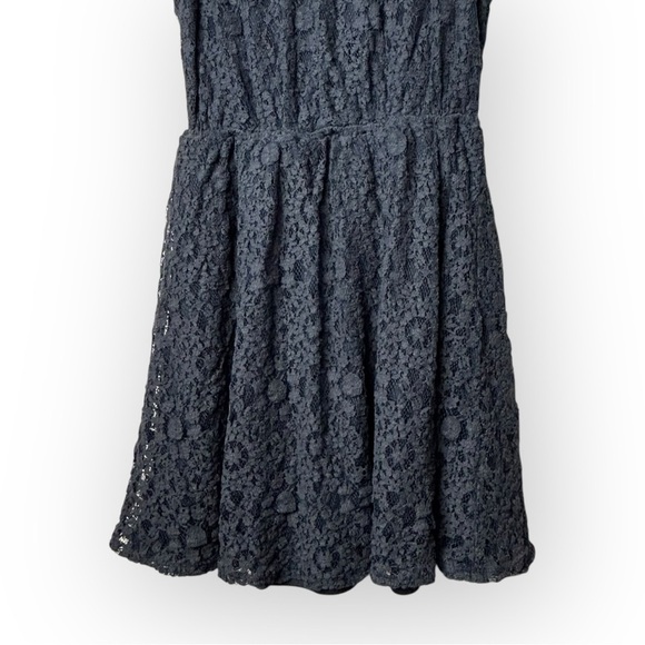 Monteau Navy Blue Lace Dress S - Picture 5 of 7